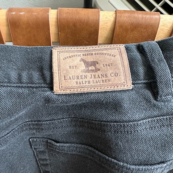 Lauren Jeans CO. Classic Black Straight Leg Jeans - Picture 5 of 11
